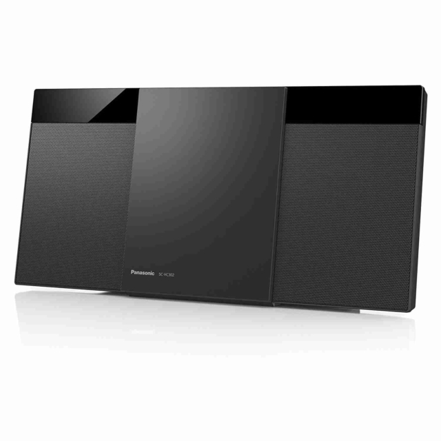 Panasonic SCHC302EBK Micro HiFi System with AUX-IN Auto Play and Bluetooth