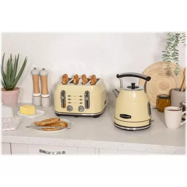 Rangemaster RMCL4S201CM 4 Slice Toaster - Matte Cream