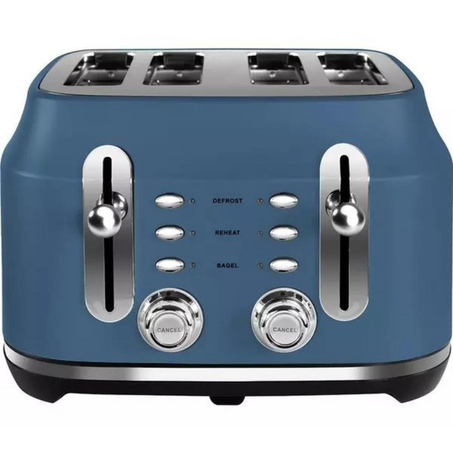 Rangemaster RMCL4S201SB 4 Slice Toaster - Stone Blue