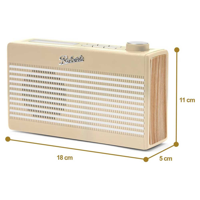 Roberts Radio RAMBLER MINI PC Dab/Fm/Bluetooth With Internal Rechargeable Battery And Travel Lock