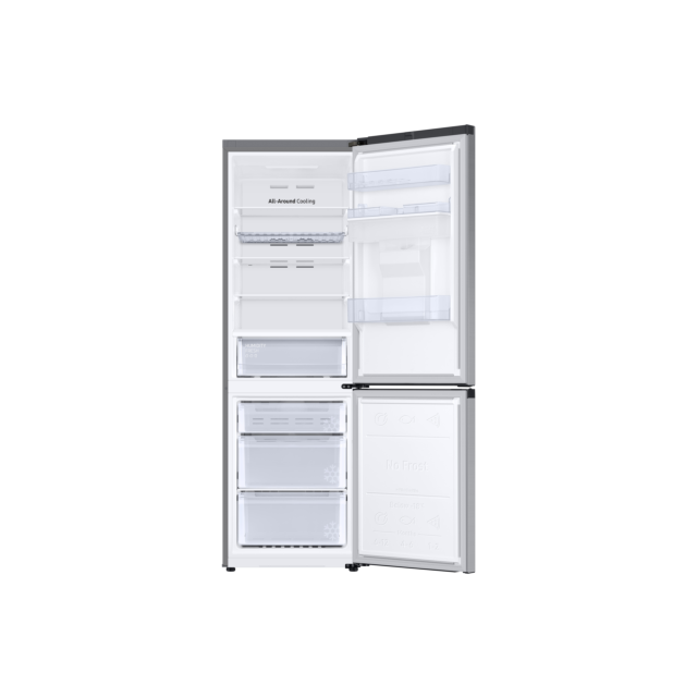 Samsung RB34C632ESA/EU 59.5cm 65 / 35 Split Fridge Freezer - Silver / White