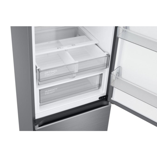 Samsung RL38A776ASR/EU 59.5cm 70/30 Frost Free Fridge Freezer with Twin Cooling Plus - Real Steel