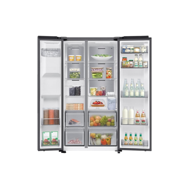Samsung RS70F65KETEU 91.2cm Silver Fridge Freezer