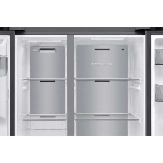 Samsung RS70F65KETEU 91.2cm Silver Fridge Freezer
