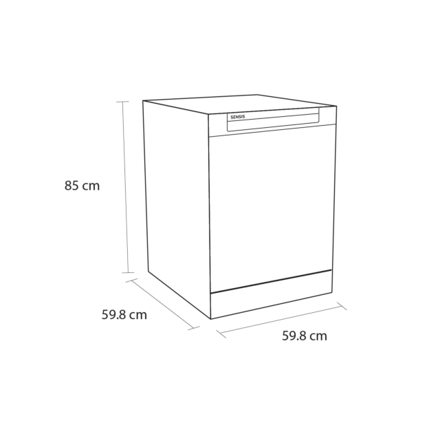 Sensis DWI0113FSDW Integrated Dishwasher with Sliding Hinges