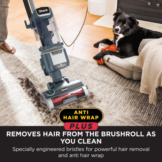 Shark NZ780UKT Anti Hair Wrap Plus Upright Pet Vacuum with Lift-Away - Smoky Grey