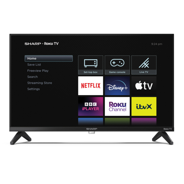 Sharp 1T-C24GD2225K 24inch HD Ready Frameless Smart Roku TV