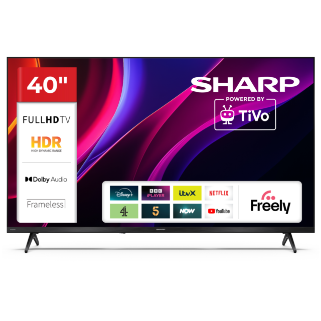 Sharp 2T-C40HE2245KB FHD TV in black