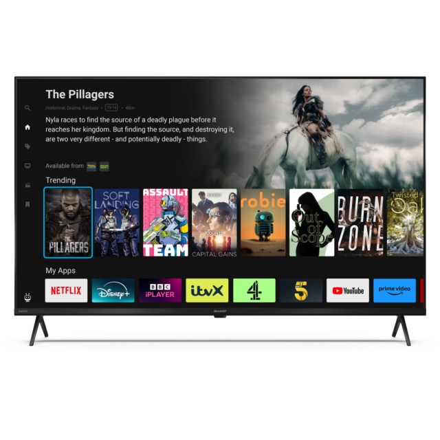 Sharp 4T-C43HM5245KB 4K UHD TV - Black