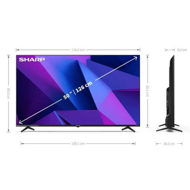 Sharp 4T-C50FN2KL2AB 50inch 4K Ultra HD Smart TV