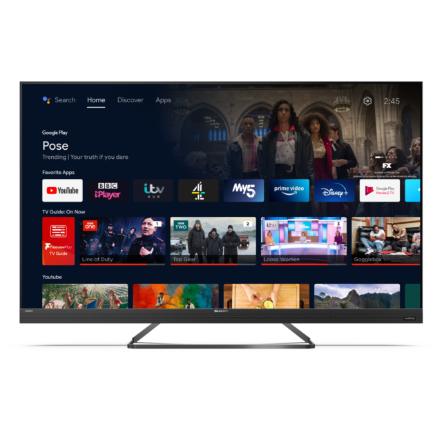 Sharp 4T-C55EQ3KM2AG 55inch4K Ultra HD Smart TV with Quantum Dot