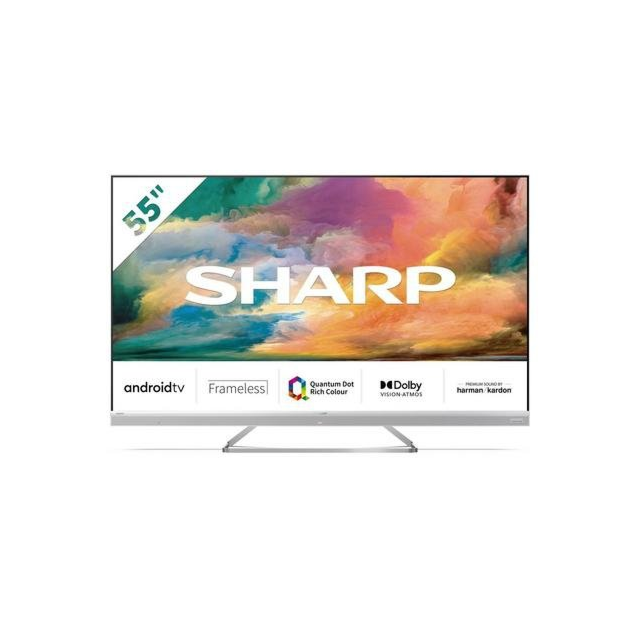 Sharp 4T-C55EQ4KM2AG 55inch 4K UHD Frameless Quantum Dot Android TV