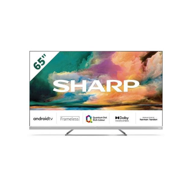 Sharp 4T-C65EQ4KM2AG G 65inch 4K UHD Frameless Quantum Dot Android TV
