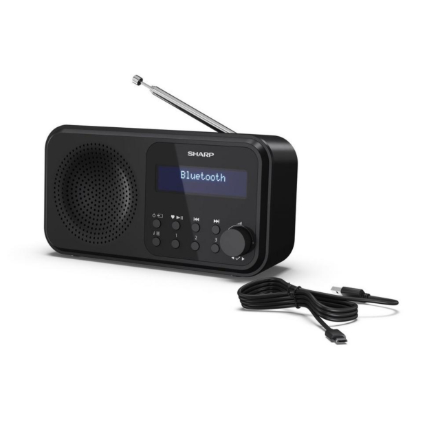 Sharp DR-P420(BK) Wireless DAB Radio - Black