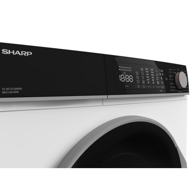 Sharp ES-NFL814AWNA 8kg 1400 Spin Washing Machine - White
