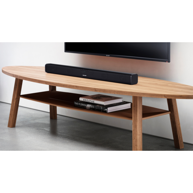 Sharp HT-SB110 Wireless 2ch 90W Slim Bluetooth Soundbar - Black