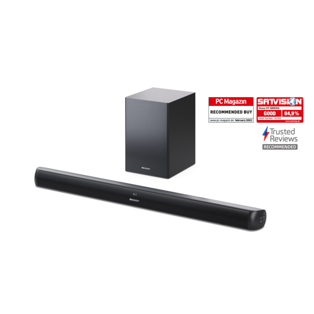 Sharp HT-SBW202 Wireless 2.1 ch Soundbar - Black