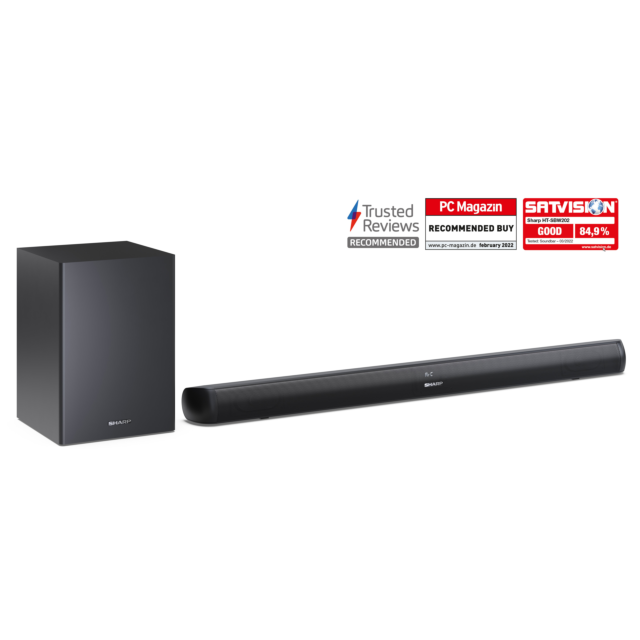 Sharp HT-SBW202 Wireless 2.1 ch Soundbar - Black