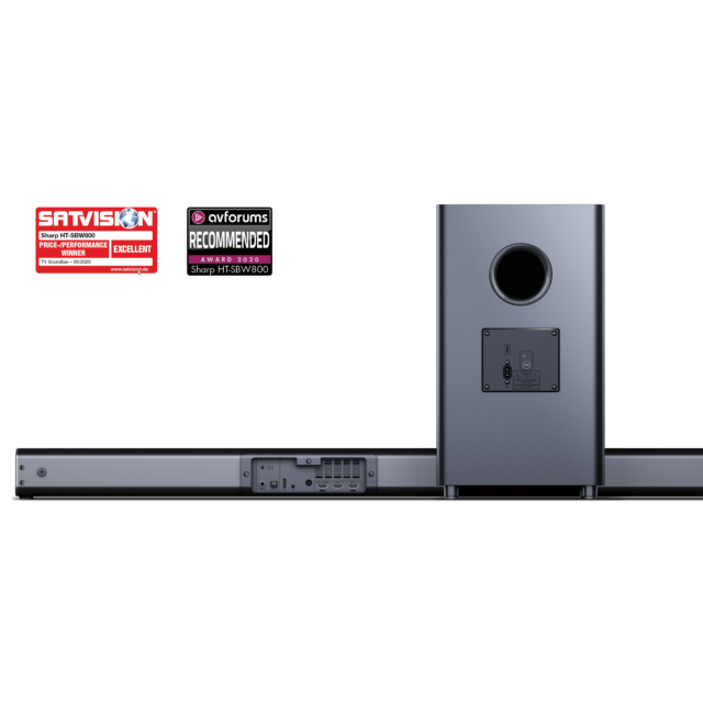 Sharp HT-SBW800 Wireless 5.1.2 ch Soundbar - Black
