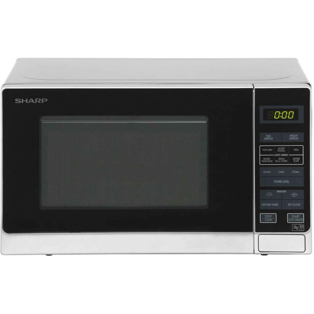 Sharp R272SLM 20 Litre 800W Microwave in Silver