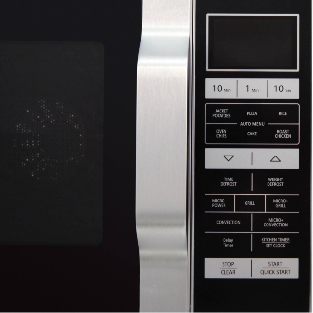 Sharp R860SLM 25L 900W Flatbed Combination Microwave Oven + Grill - Silver