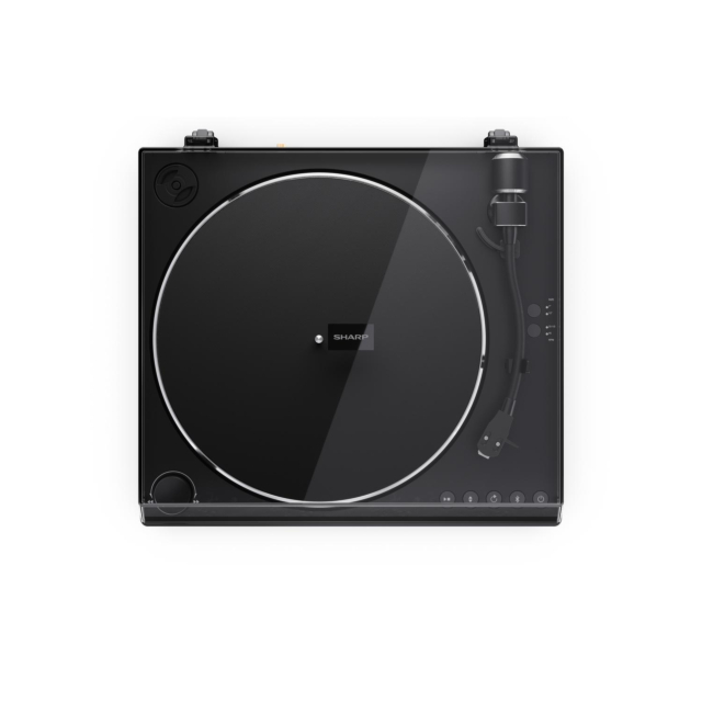 Sharp RP-TT100/CPSS30 RPTT100CPSS30 Pair of Wireless Bookshelf Speakers with Automatic Bluetooth Turntable