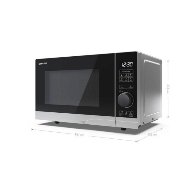 Sharp YC-PS204AU-S YC-P204AU-S 20 Litres Microwave Oven - Black/Silver