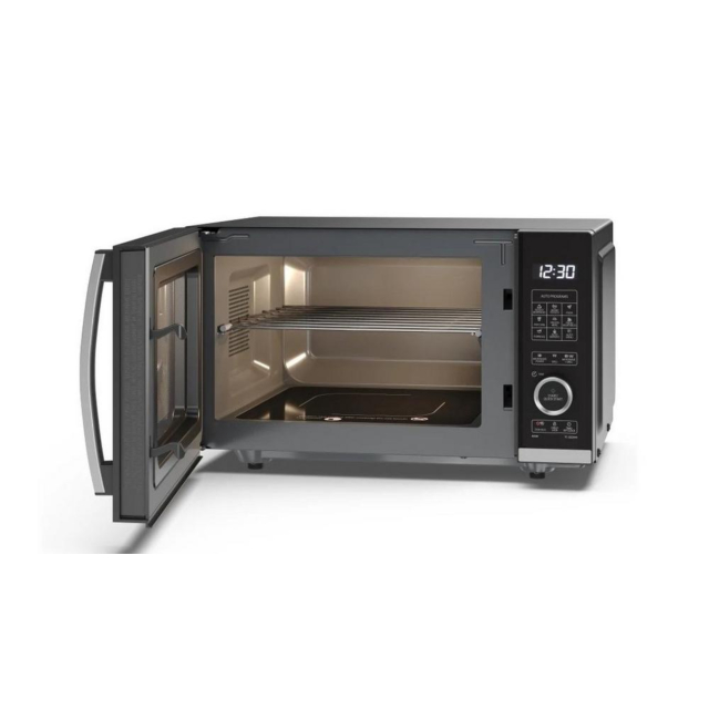Sharp YC-QG204AU-B 20 Litres Flatbed Microwave Oven with Grill - Black