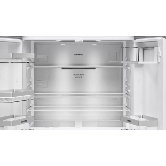 Siemens KF96NAXEAG Multi Door American Fridge Freezer in Black Stainless Steel