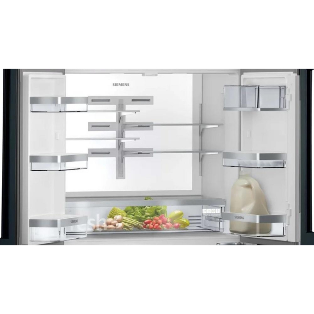 Siemens KF96RSBEA French GlassDoor American Style Fridge Freezer