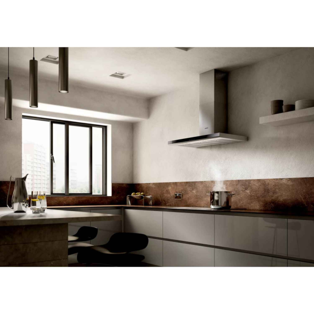 Siemens LC97BHM50B iQ300 90cm Chimney Cooker Hood in Stainless Steel 