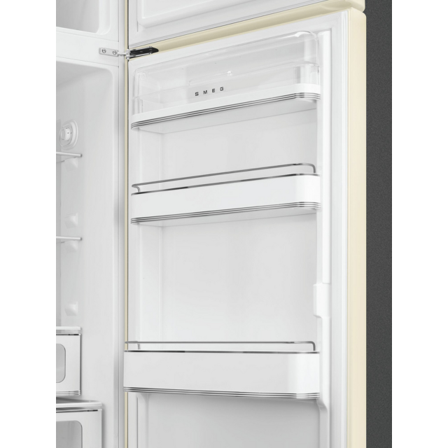 Smeg FAB30RCR6UK 60cm Cream Fridge Freezer 75/25