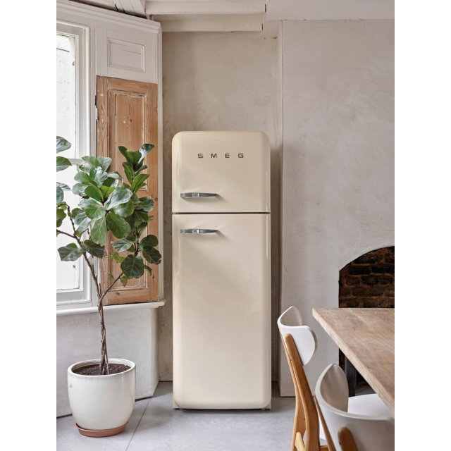 Smeg FAB30RCR6UK 60cm Cream Fridge Freezer 75/25
