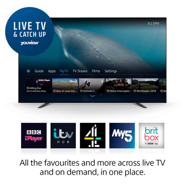 SONY KD65A8BU 65inch 4K HDR OLED Android TV with X-Motion Clarity