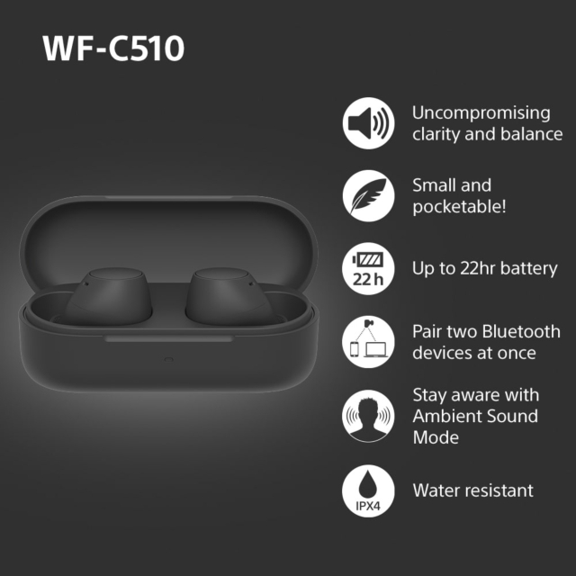 SONY WFC510B.CE7 Wireless In ear headphones - Black