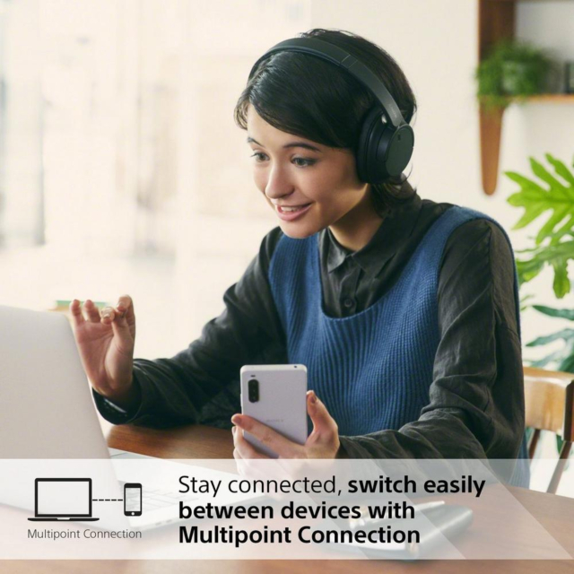SONY WHCH720NB_CE7 Wireless Noise Cancelling Headphones - black