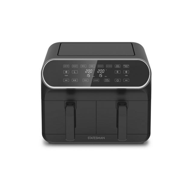 Statesman SKAF08017BK Digital Dual Zone Air Fryer - Black