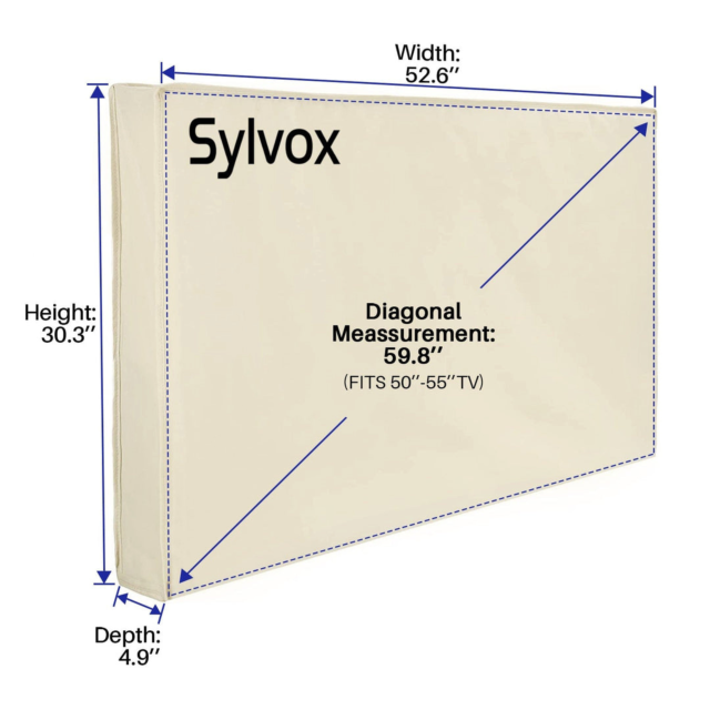 Sylvox OT55A1COVER Waterpoor outdoor TV Cover for 50-55inch TV's.