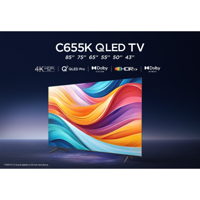 TCL 55C655K 55inch 4K QLED HDR Pro Android TV