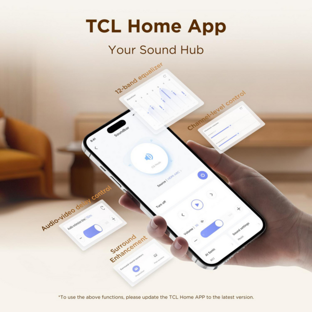 TCL S65K-UK 5.1Ch Dolby Atmos Soundbar with Subwoofer