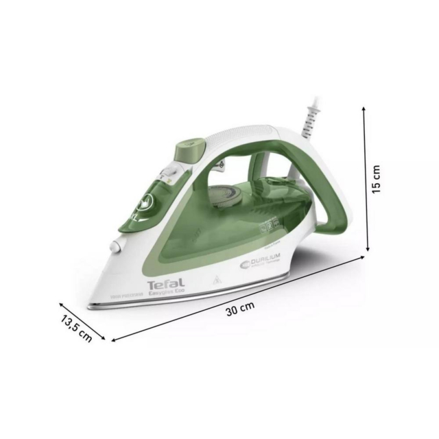 Tefal FV5781G0 Easygliss Eco Steam Iron - White + Green
