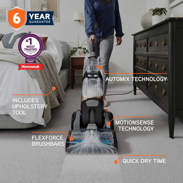 Vax CDCW-SWXC Platinum SmartWash Classic - Silver & Blue