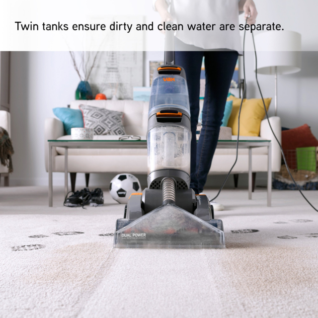 VAX W86-DP-B Dual Power Carpet Washer - Orange