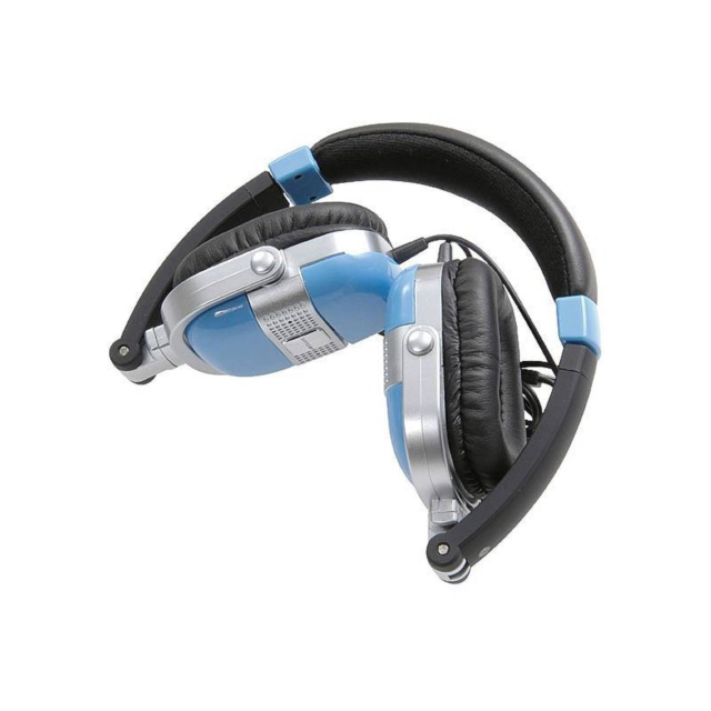 Vivanco 27084 Retro Style Closed Back Wired Headphones in Blue FAS5064