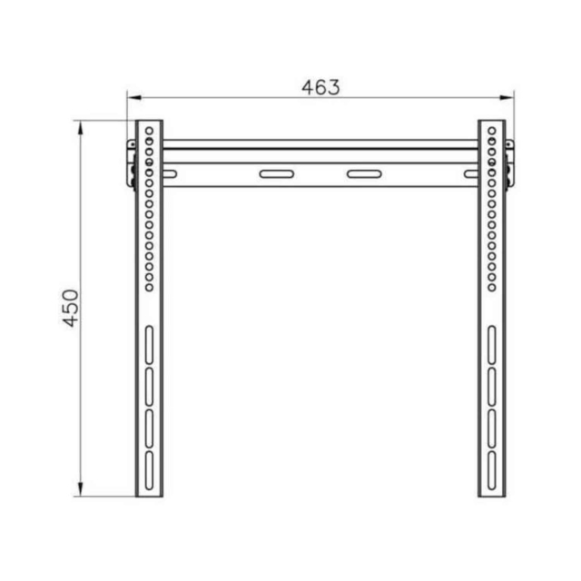 Vivanco 37971 Fixed Flat TV Wall Mount for Screens up to 55 Inches