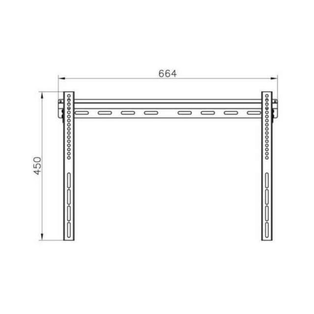 Vivanco 37972 Fixed Flat TV Wall Bracket for Screens up to 65 Inches