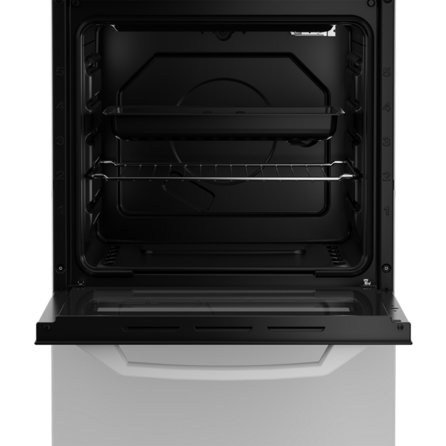 Zenith ZE501W 50cm Gas Single Oven with Gas Hob - White