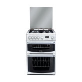 Hotpoint Cannon CH60GCIW 60cm Gas Cooker with Double Oven