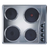 Indesit TI60X 60cm Solid Plate Electric Hob in Stainless Steel