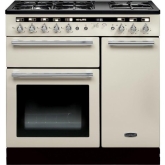 Rangemaster Hi-Lite HLT90DFFIV/C 90cm Dual Fuel Range Cooker in Ivory